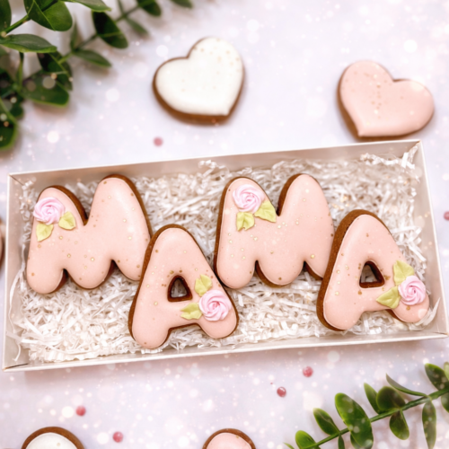 „MAMA" dekoruotų meduolių rinkinys