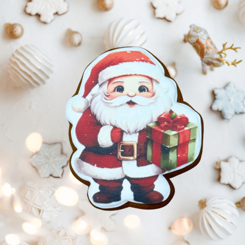 „Kalėdų senelis" dekoruotas meduolis