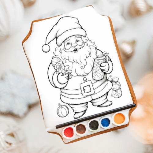 „Kalėdų Senelis" - „Nuspalvink ir suvalgyk" užsiėmimas vaikams