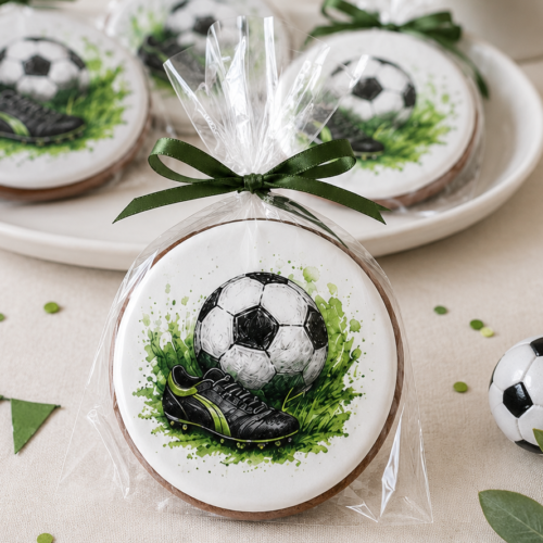 “Futbolo temos meduoliai” dekoruoti meduoliai dovanėlė