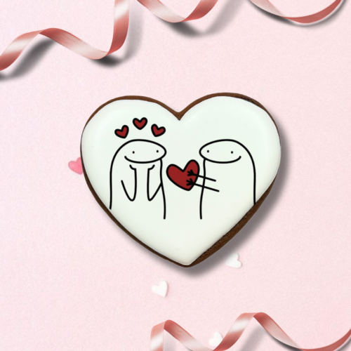 „Širdelė Nr. 3" dekoruotas meduolis