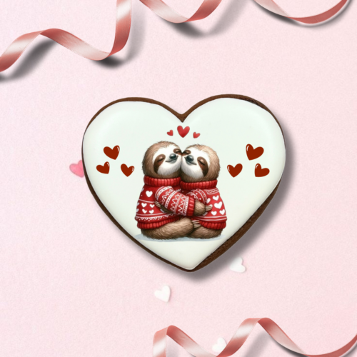 „Širdelė Nr. 2" dekoruotas meduolis