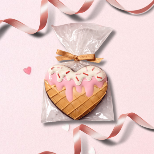 „Saldi širdelė" dekoruotas meduolis