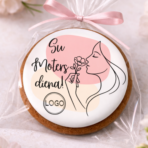 "Su moters diena Nr. 2" simbolinė dovanėlė meduolis