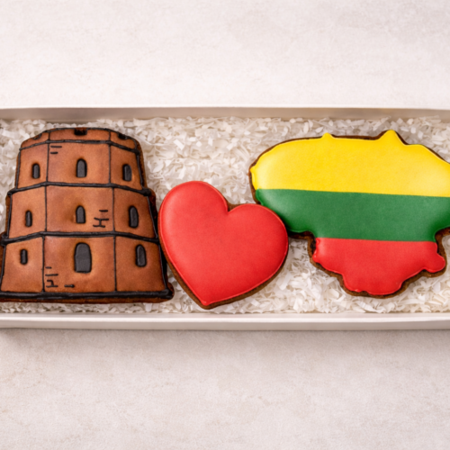 „Meilė Lietuvai nr. 2" dekoruotų meduolių rinkinys