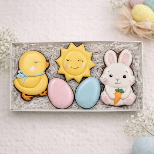 „Jau Velykos Nr. 1" - dekoruotų meduolių rinkinys