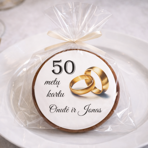 „Padėka vestuvių svečiams Nr. 4 ” dekoruoti meduoliai