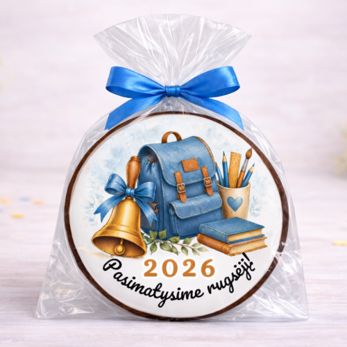 „Pasimatysime Rugsėjį Nr. 2" dekoruotas meduolis