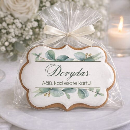 „Vestuvinė stalo kortelės Nr. 3” dekoruoti meduoliai