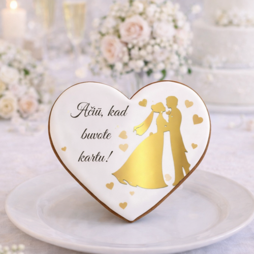 „Padėka vestuvių svečiams Nr. 4 ” dekoruoti meduoliai