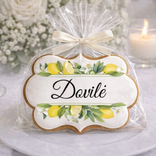 „Vestuvinė stalo kortelės Nr. 4” dekoruoti meduoliai