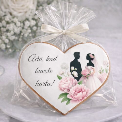 „Padėka vestuvių svečiams Nr. 3 ” dekoruoti meduoliai