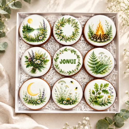„Dovana Jonui Nr. 1” dekoruotų meduolių rinkinys
