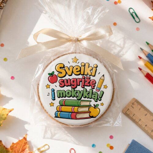 Dekoruotas meduolis mokiniui "Sveiki sugrįžę"